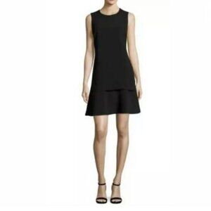 Kobi Halperin Size XL Astra Tiered Sheath Mini Dress Sleeveless LBD Flowy